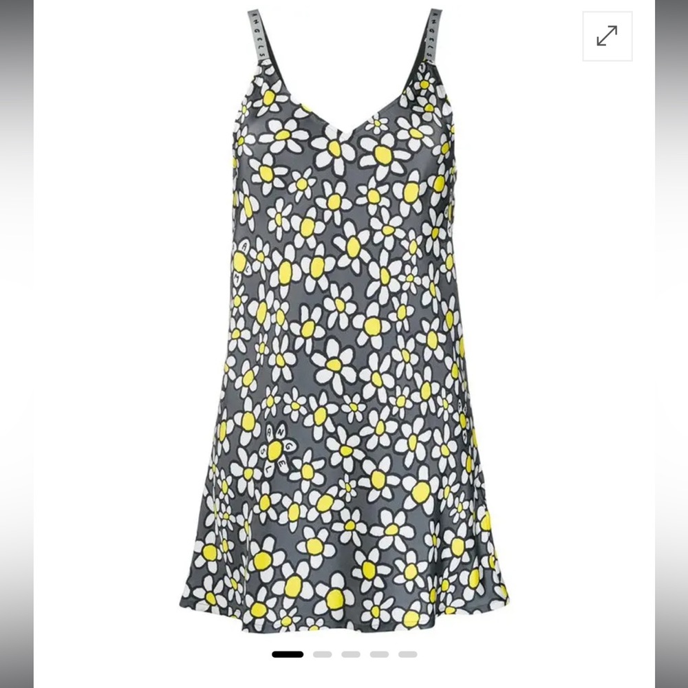 Brand new palm angels floral silk slip